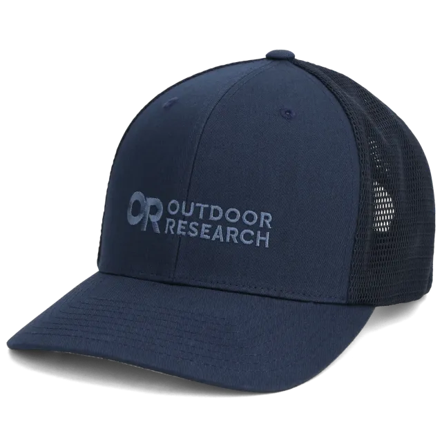 Outdoor Research OR Logo Trucker Hat truckercaps, Dark Navy, justerbar