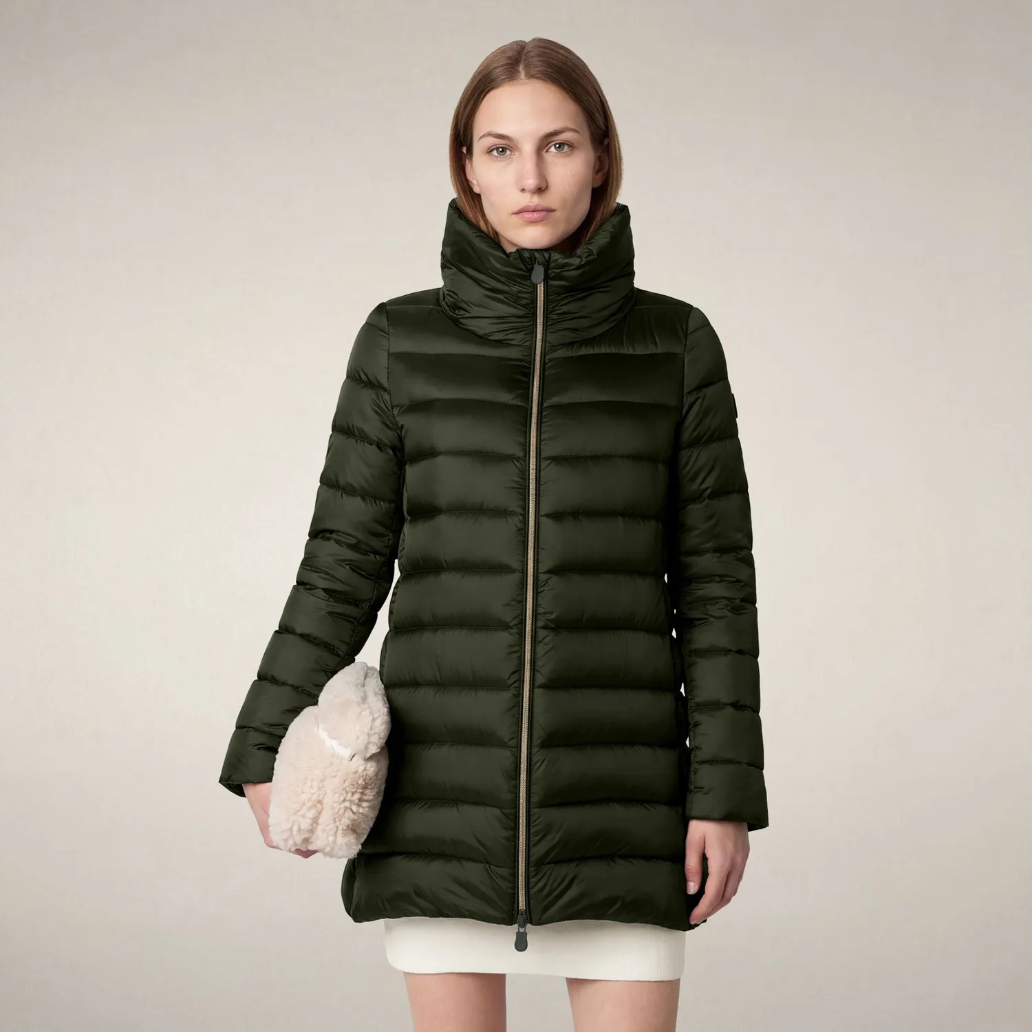 Save The Duck Lydia pufferjakke dame Pine Green Plumtech