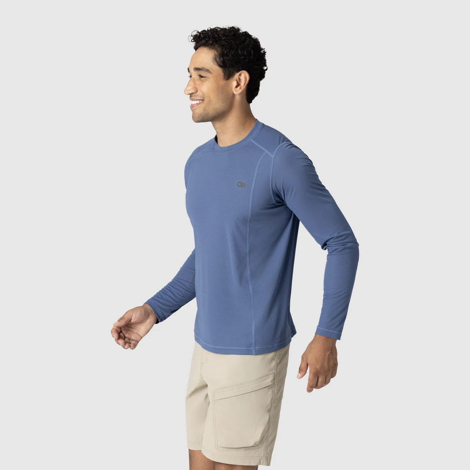 Outdoor Research Echo Men's Echo Long Sleeve Tee langermet trøye, Skyline, lett