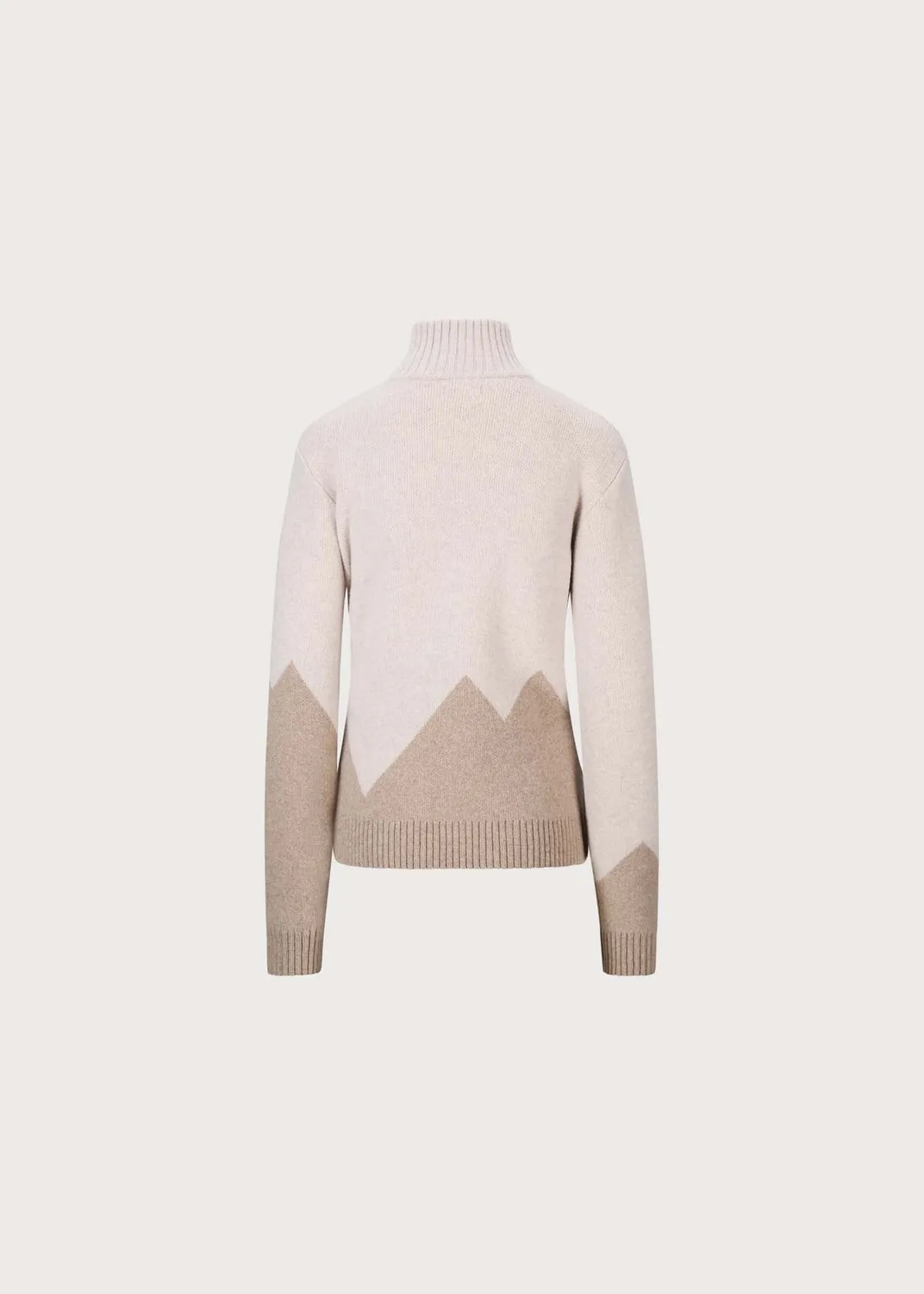 Brgn Snow Sweater genser Taupe dame merinoull