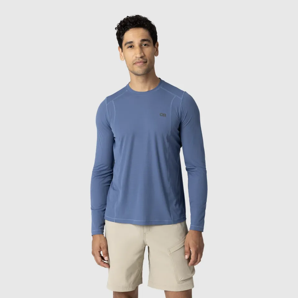 Outdoor Research Echo Men's Echo Long Sleeve Tee langermet trøye, Skyline, lett