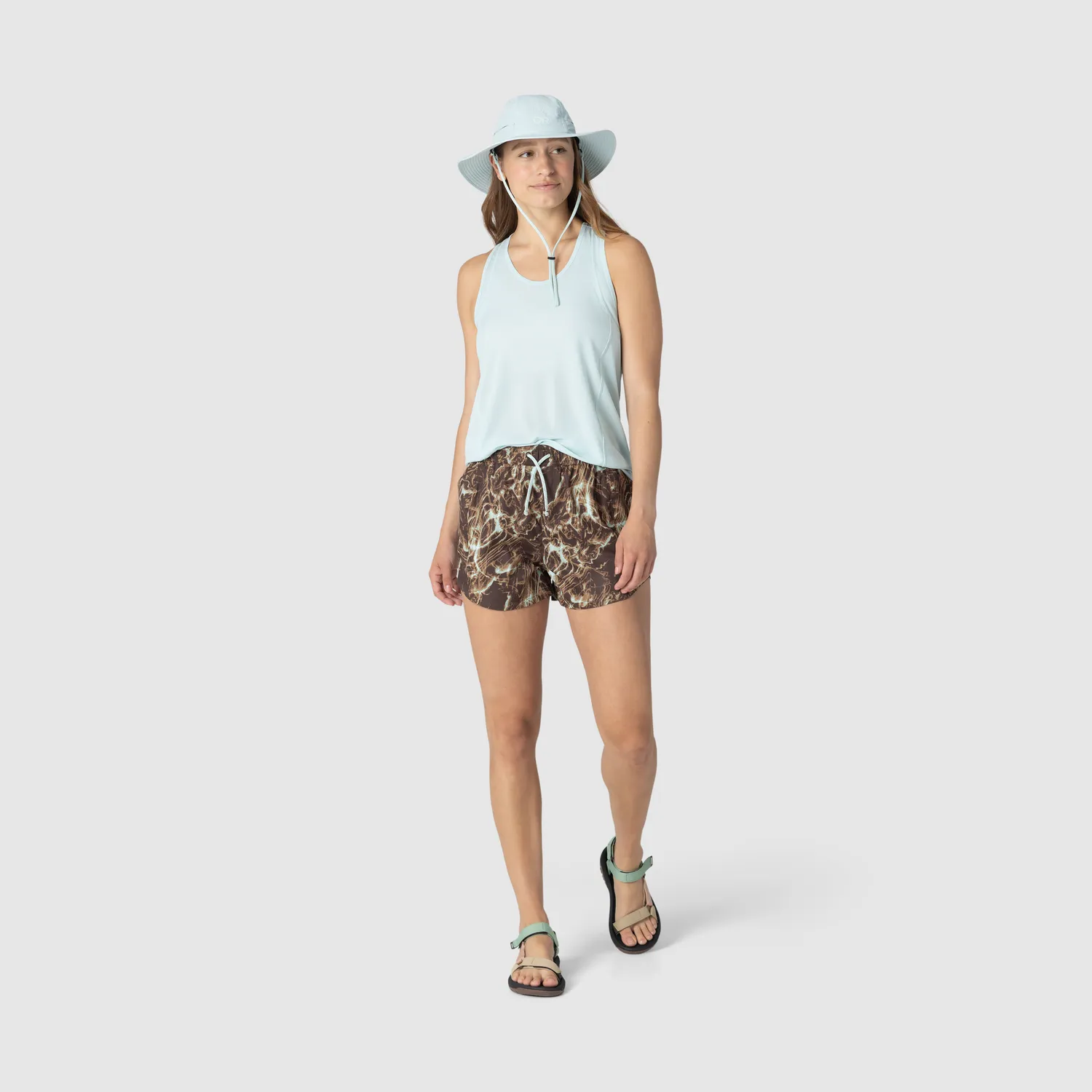 Outdoor Research Echo Tank singlet Mallard Traverse Print
