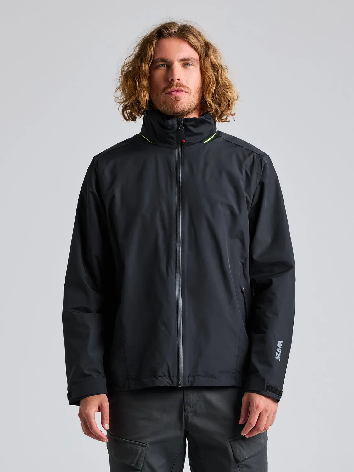 Slam Crew Warm Hooded Jacket seiljakke herre, 5000 mm vanntett