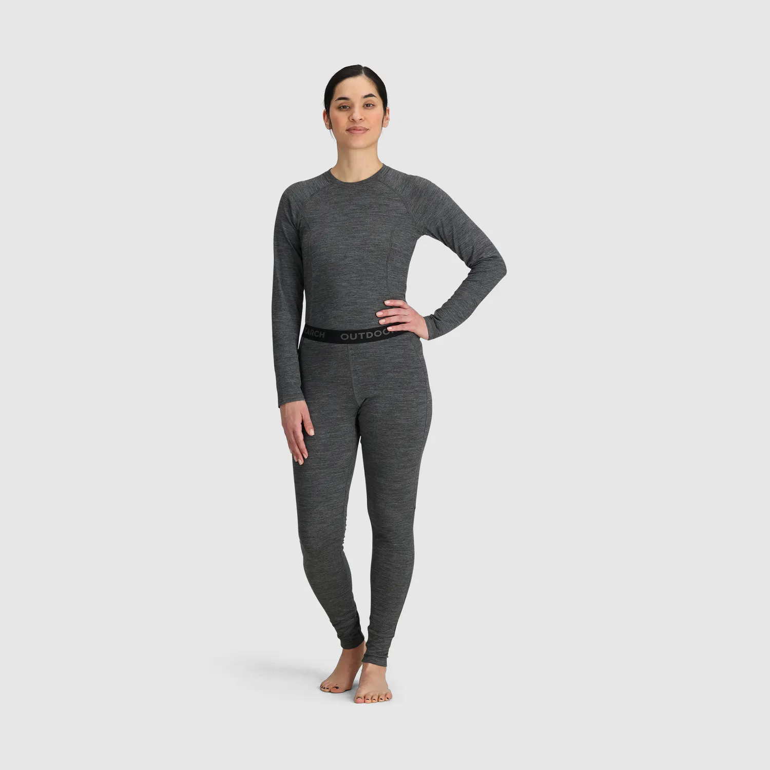 Outdoor Research Alpine Onset Merino 150 Bottoms ullongs Black Heather
