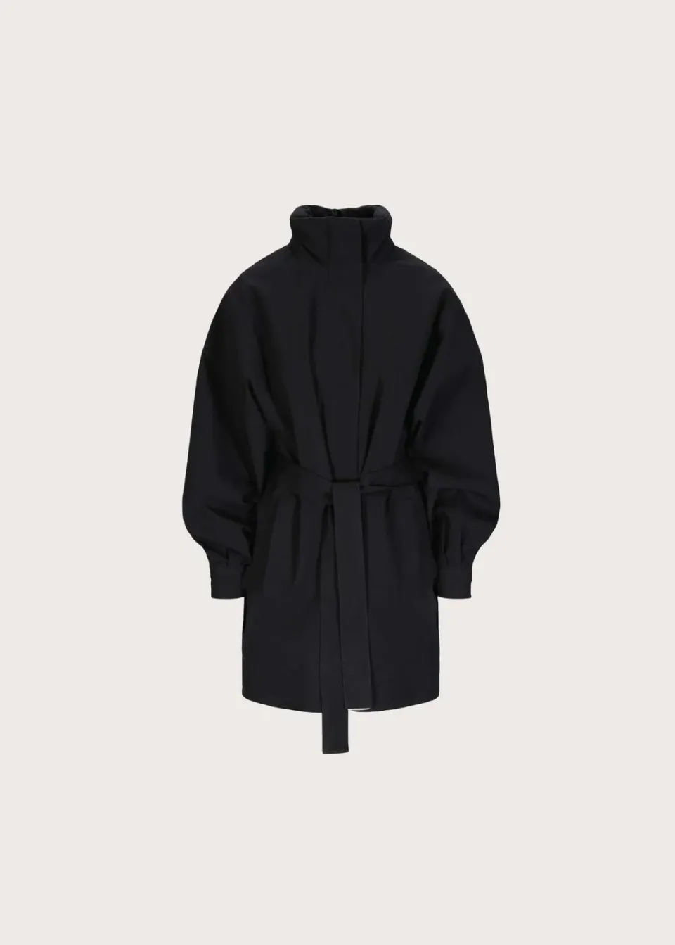 Brgn Rossby Coat regnkåpe svart belte