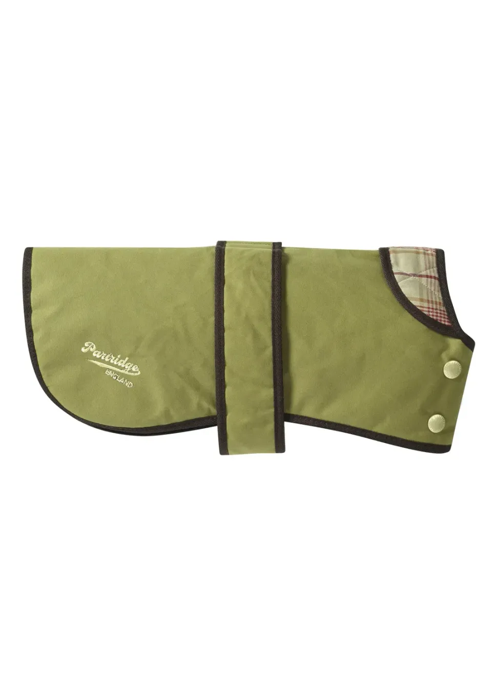 John Partridge Moss Green Wax hundedekken XXS, voksbehandlet