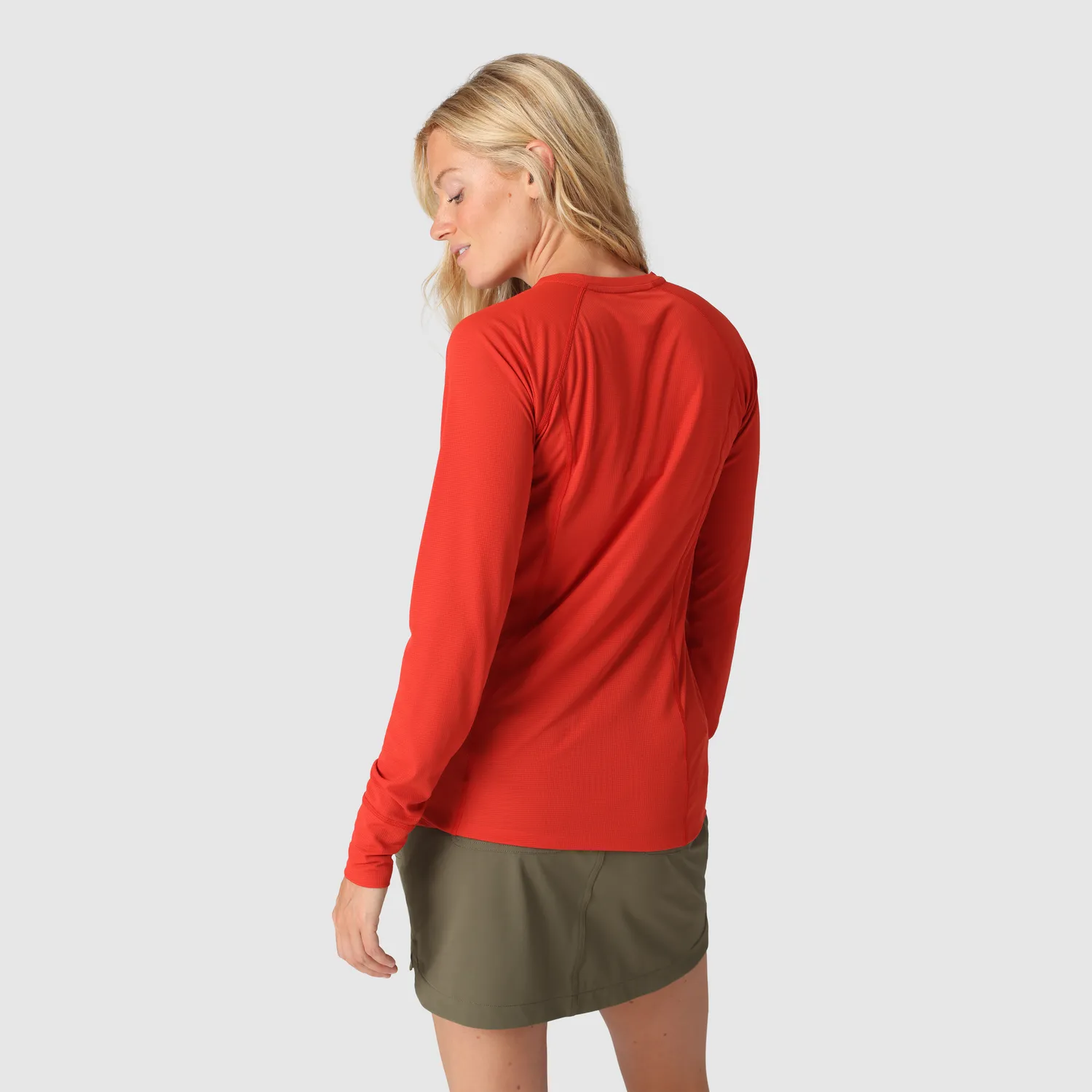 Outdoor Research Echo Long Sleeve Tee langermet trøye Cardinal UPF 15
