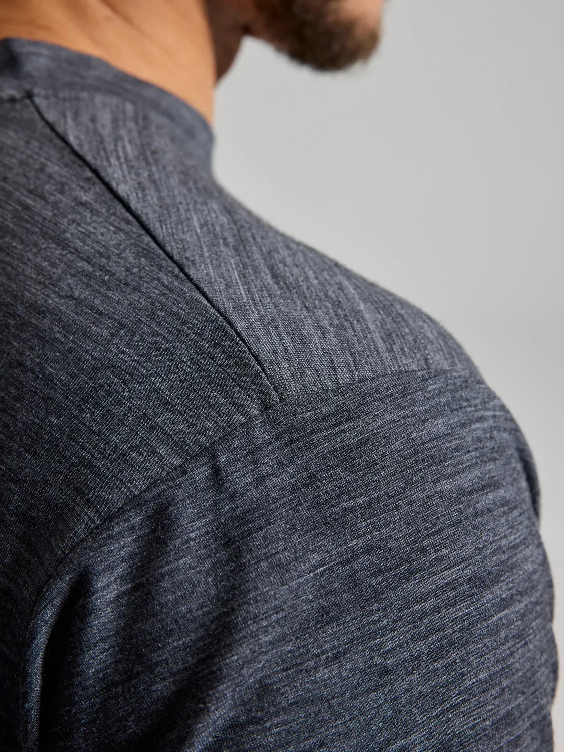 Slam Merino T-Shirt ulltrøye herre Graphite