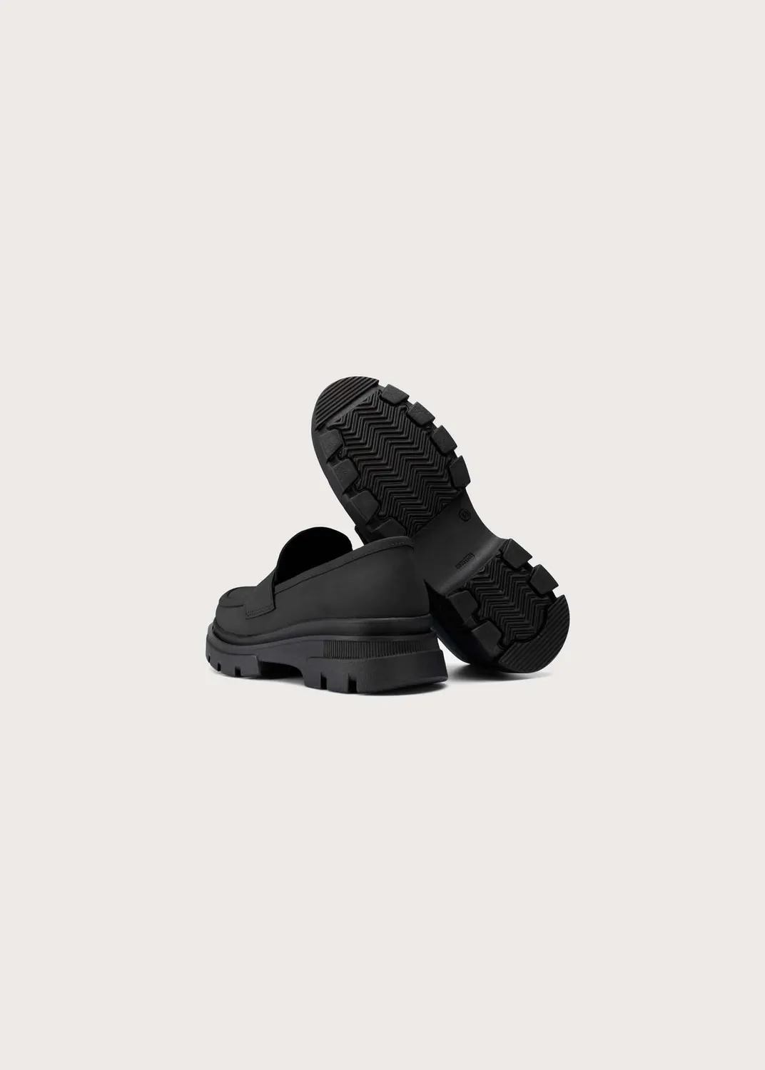 Brgn Loafers sko svart New Black skinn
