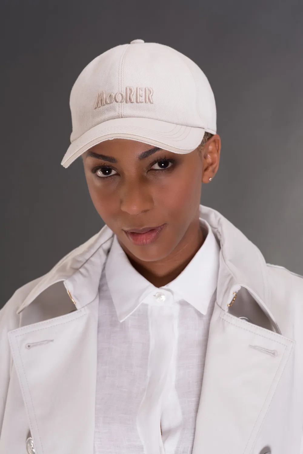 Mooer ROBINSONS-214 baseballcaps, ecru – japansk denim