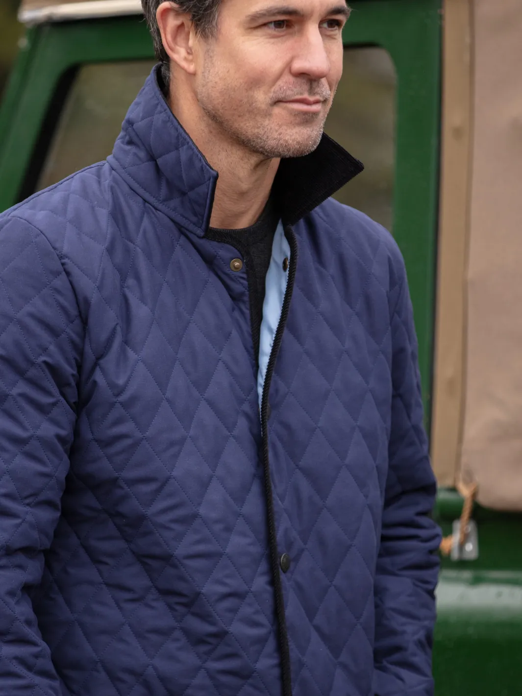 John Partridge Paddock Quilt quiltjakke navy, lett