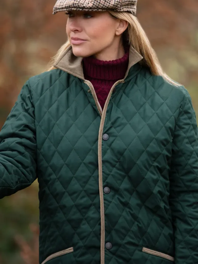 John Partridge Paddock Quilt quiltjakke unisex grønn