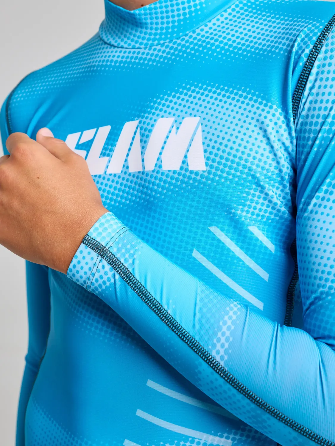 Slam Foil Jr Rashguard LS rashguard blå UV-beskyttelse