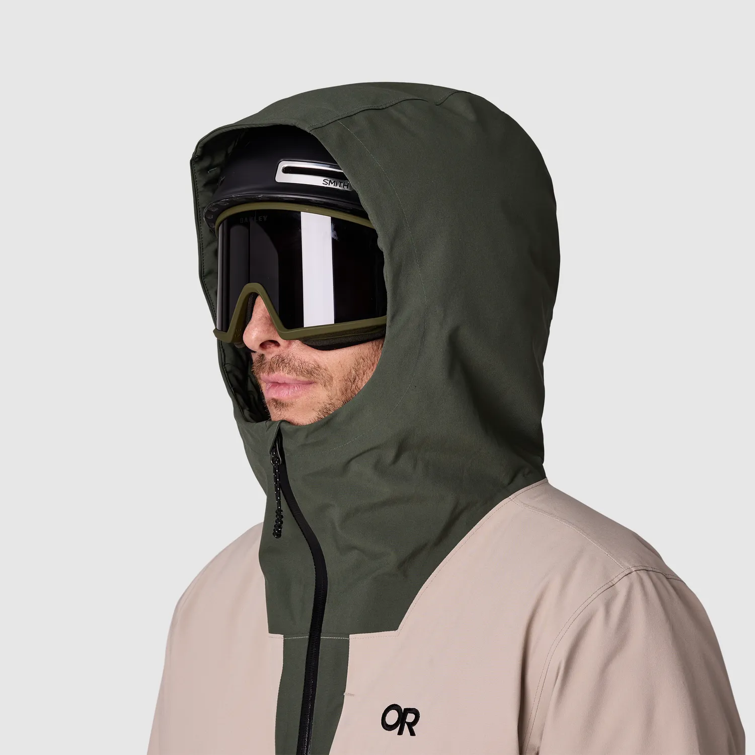 Outdoor Research Snowcrew Men's Snowcrew Jacket skijakke Dark Laurel/Pro Khaki