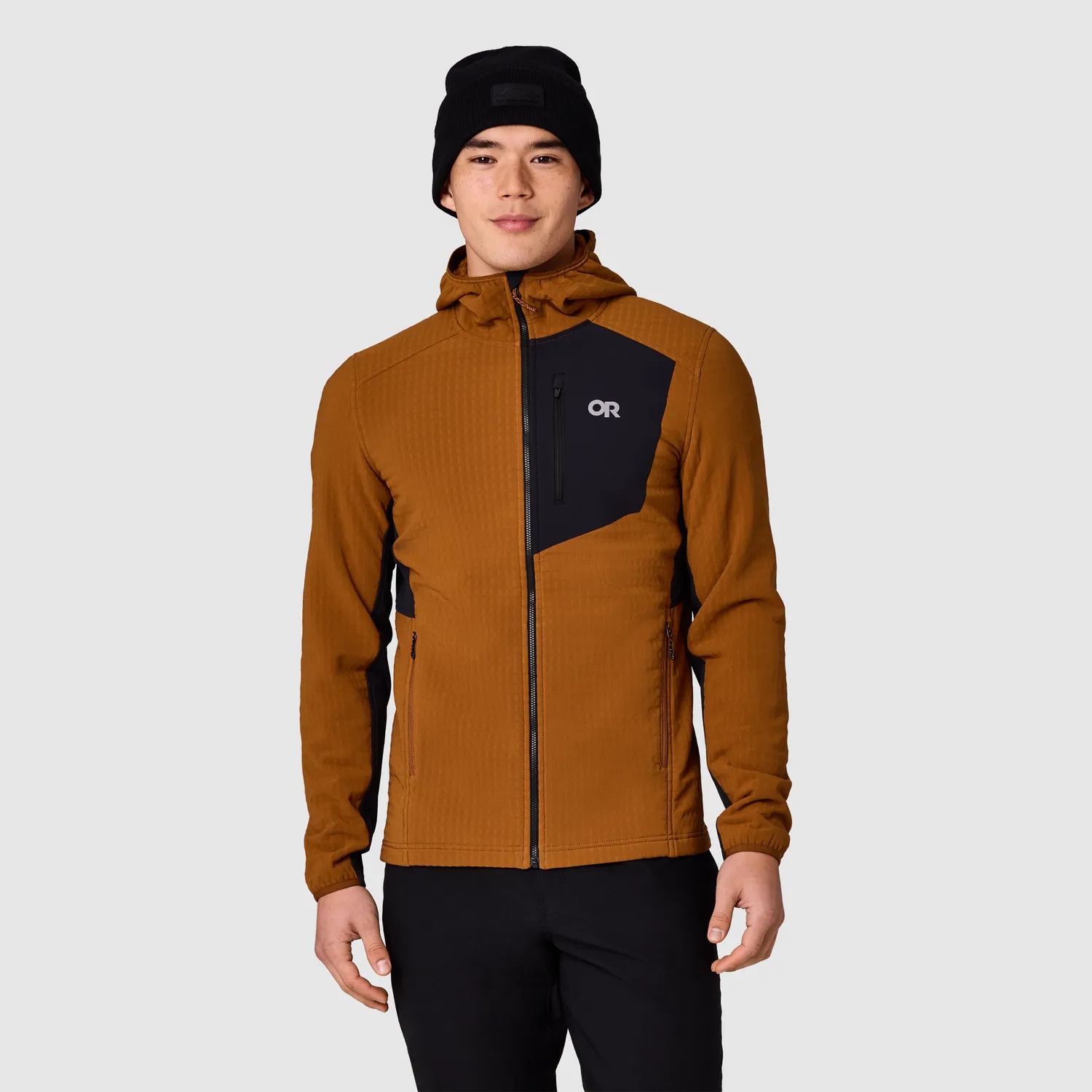 Outdoor Research Vigor Plus Fleece Hoodie fleecehettejakke herre Dark Laurel/Black