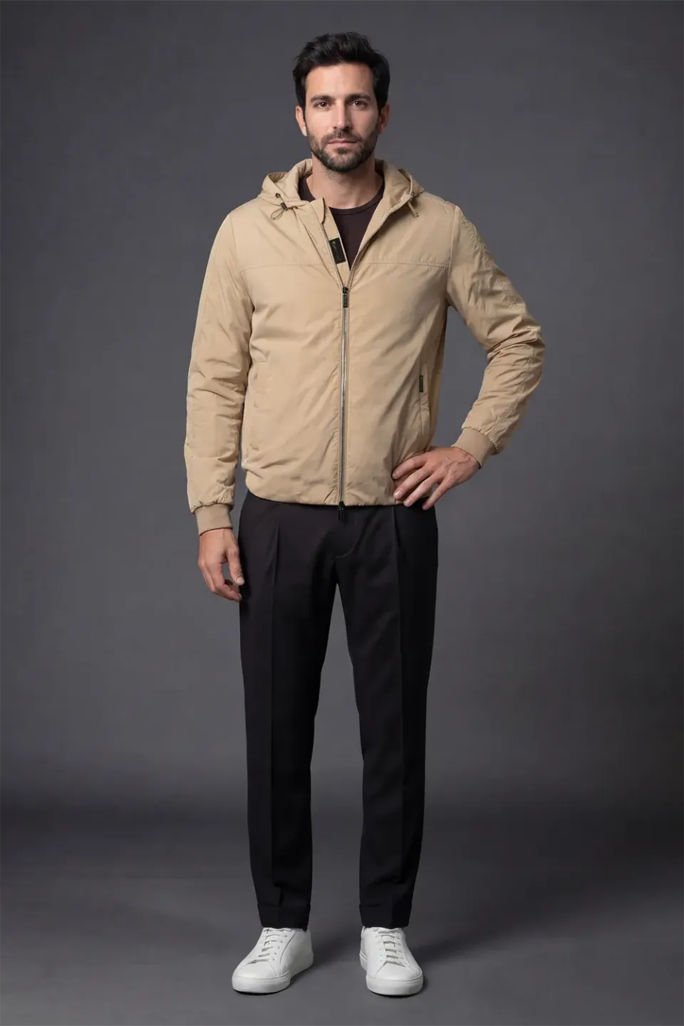 Moorer ALBORI-OS anorakk LIGHT HONEY