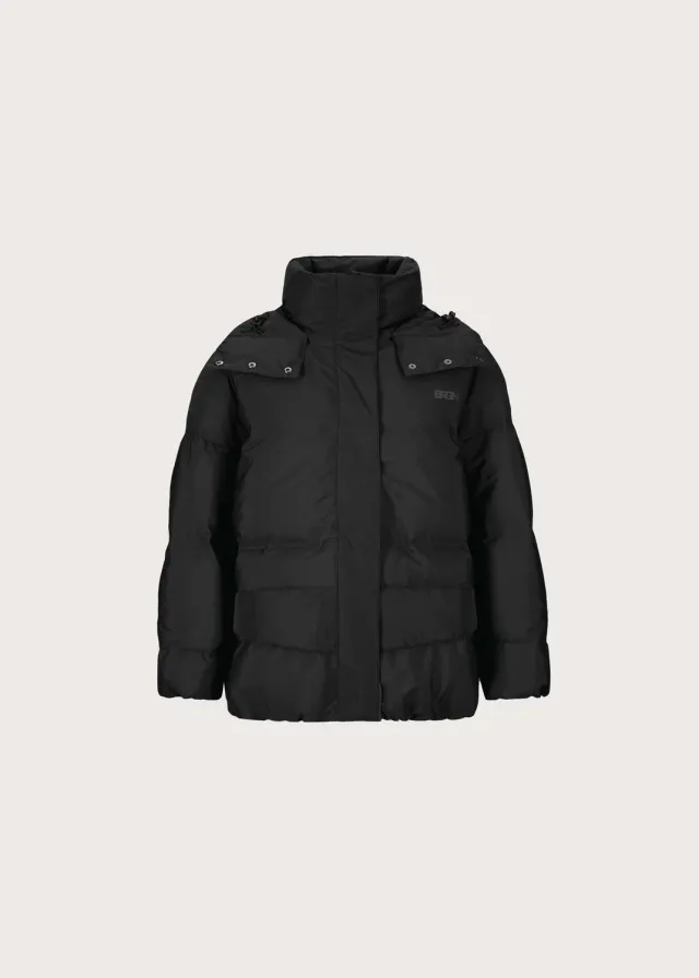 Brgn Regnskyll Bomber Jacket pufferjakke New Black XS–XL