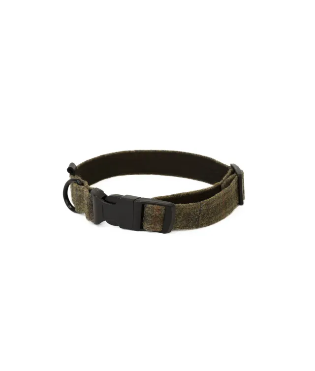 John Partridge Partridge & Pooch Dog Collar hundehalsbånd brunt voksbehandlet tweed