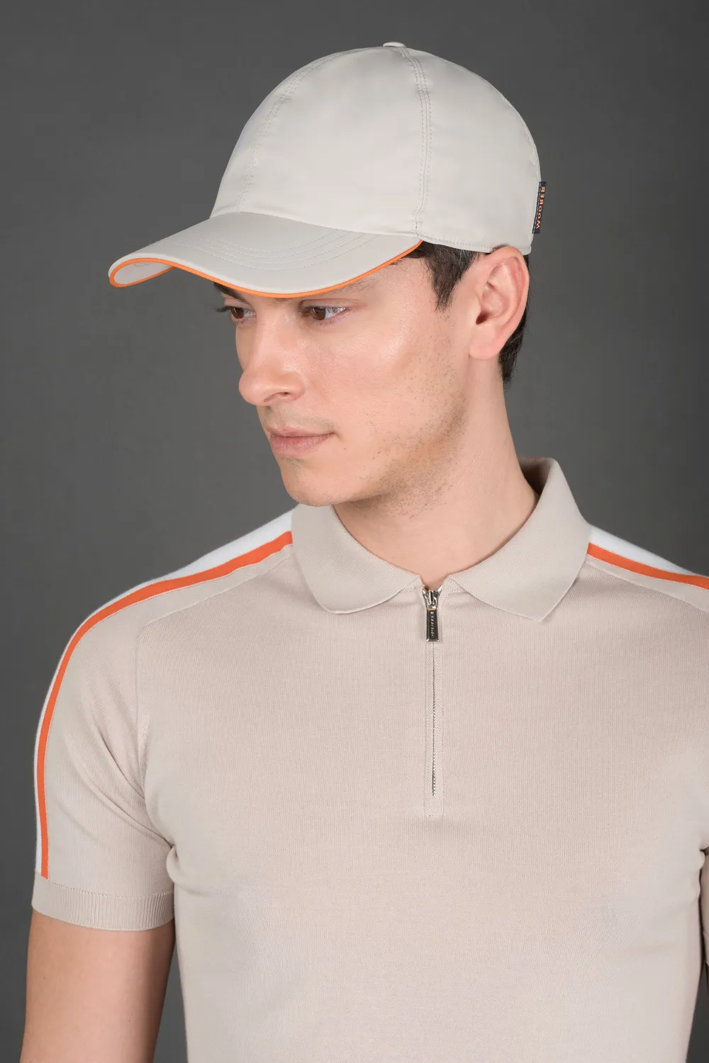 Moorer Golf ROBINSON-G7 caps oransje vindtett