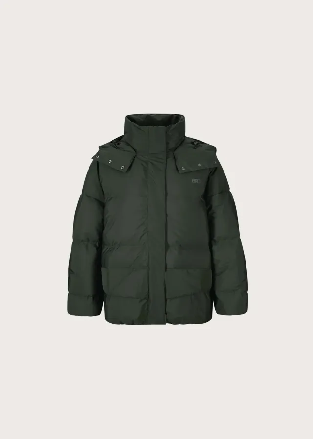 Brgn Regnskyll Bomber Jacket dunjakke Rosin Dark Green 20 000 mm