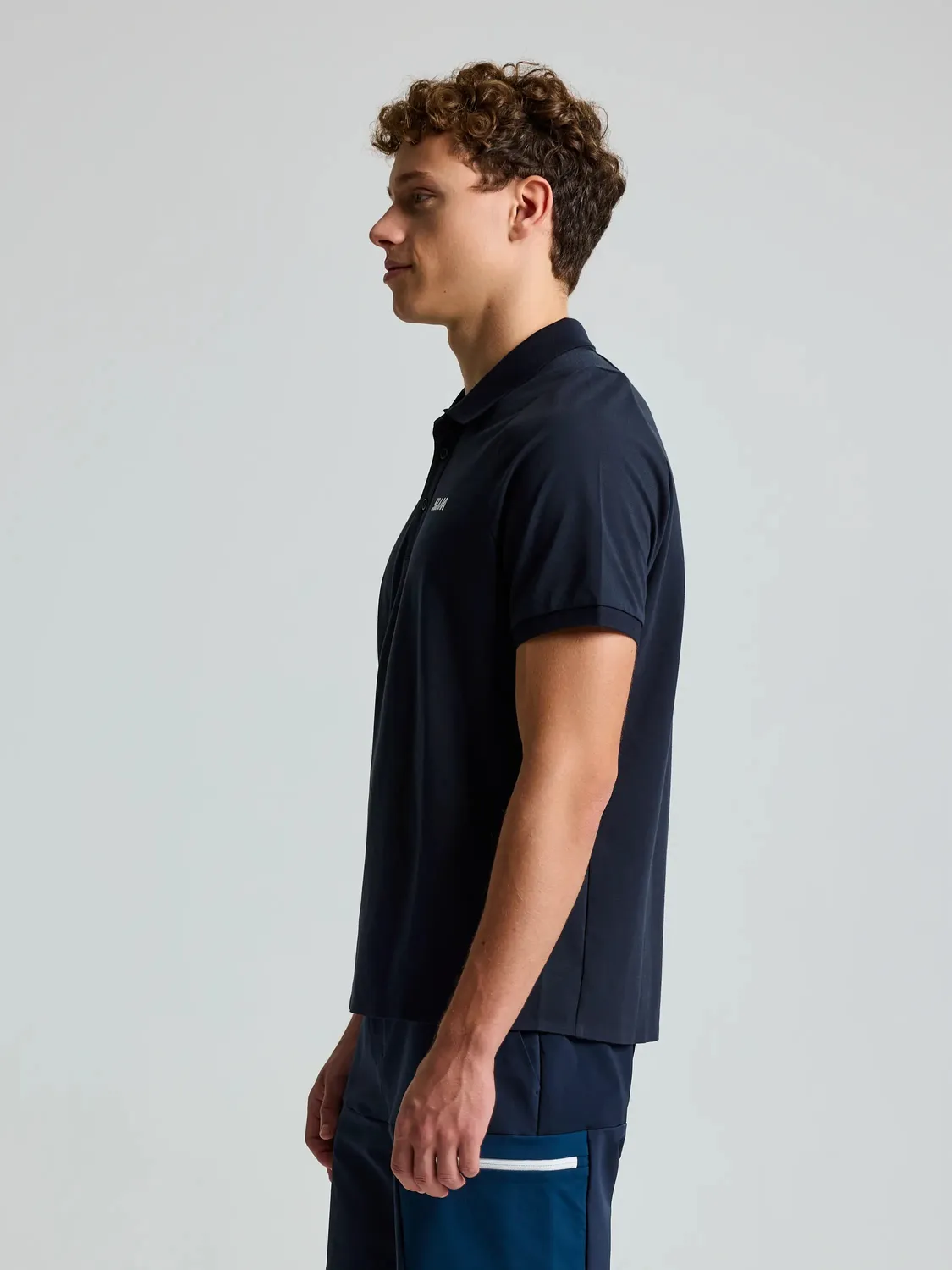 Slam One Design OD DriRelease Polo SS poloskjorte herre blå hurtigtørkende