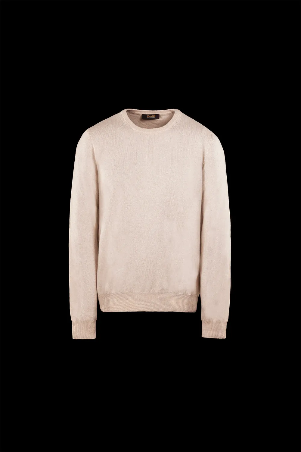 Moorer Orvieto-BC genser Naturale babycashmere rund hals