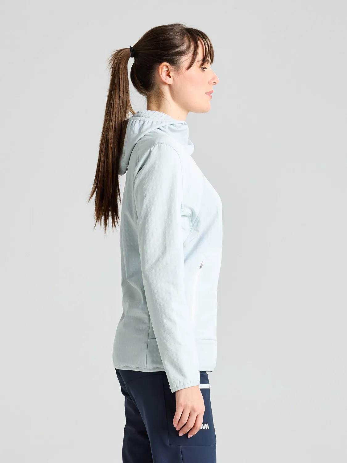 Slam Foil WS Fleece Hoodie hettegenser grå vindtett