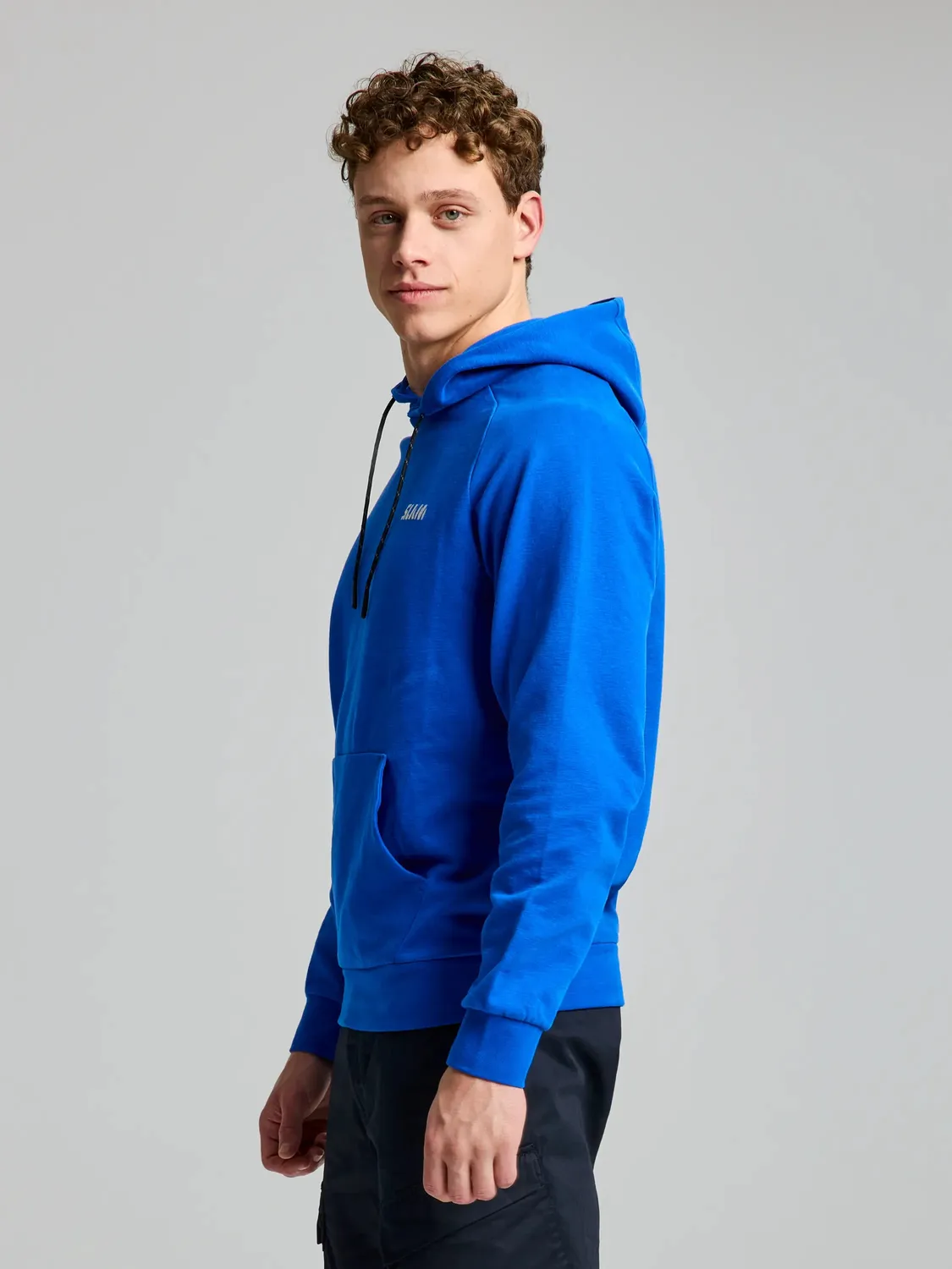 Slam Deck Hoodie hettegenser herre, mørk marine, bomull