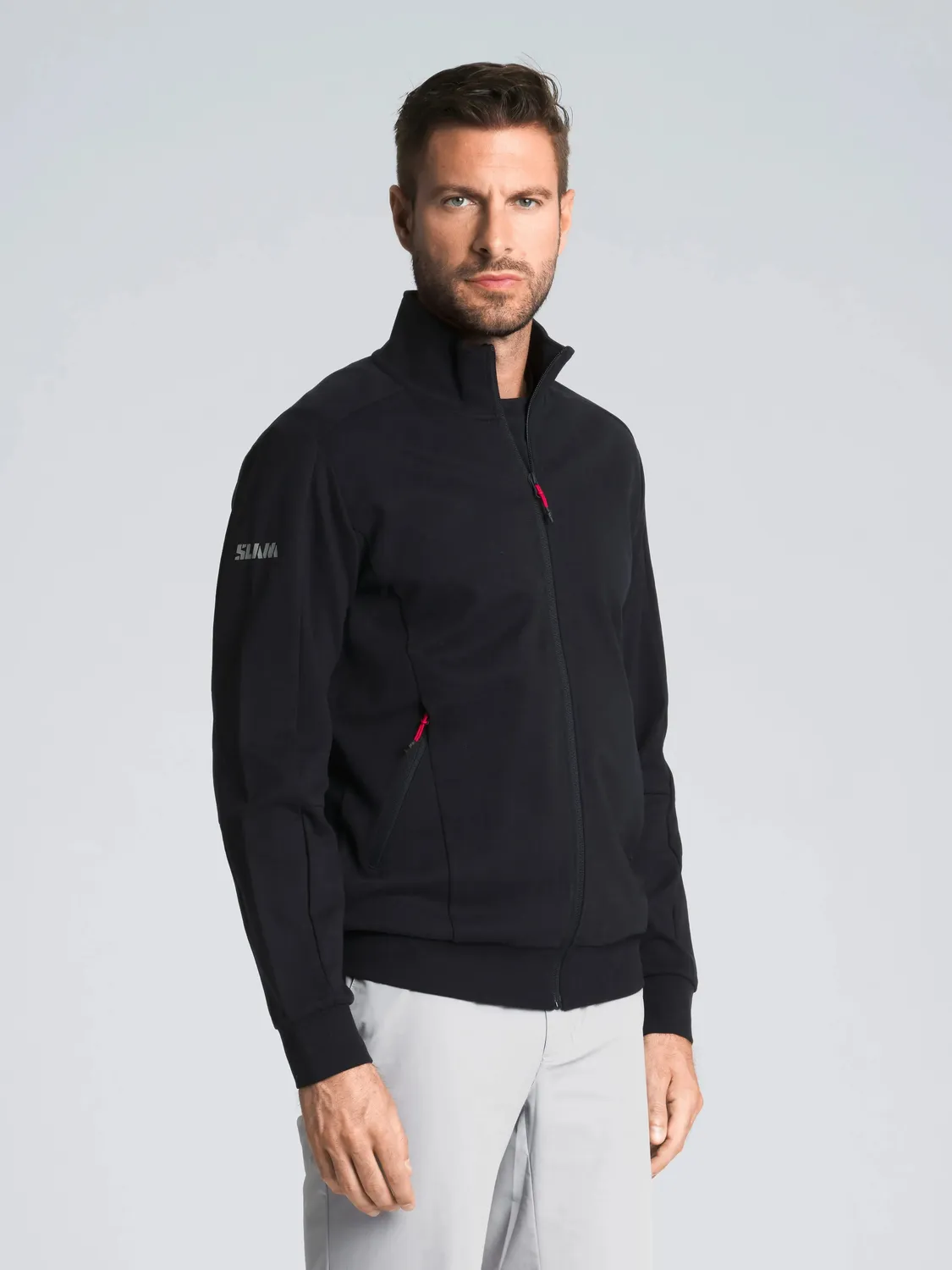 Slam Crew FZ Sweater collegegenser Dark Navy herre