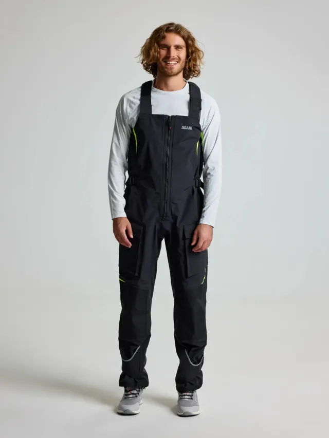 Slam PRO Offshore Bibs seilbukse unisex svart vanntett 15 000 mm