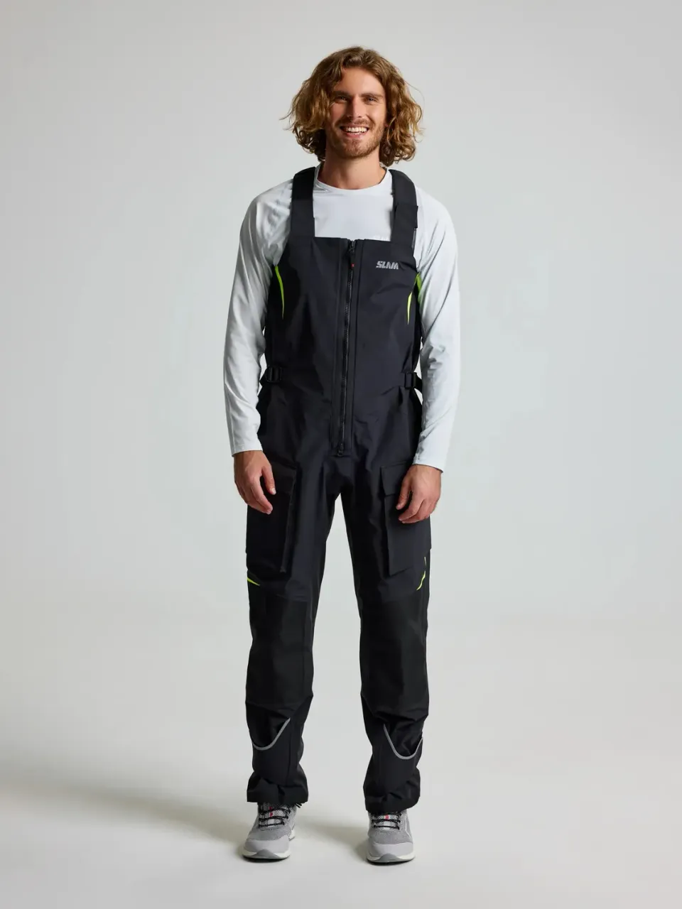 Slam PRO Offshore Bibs seilbukse unisex svart vanntett 15 000 mm