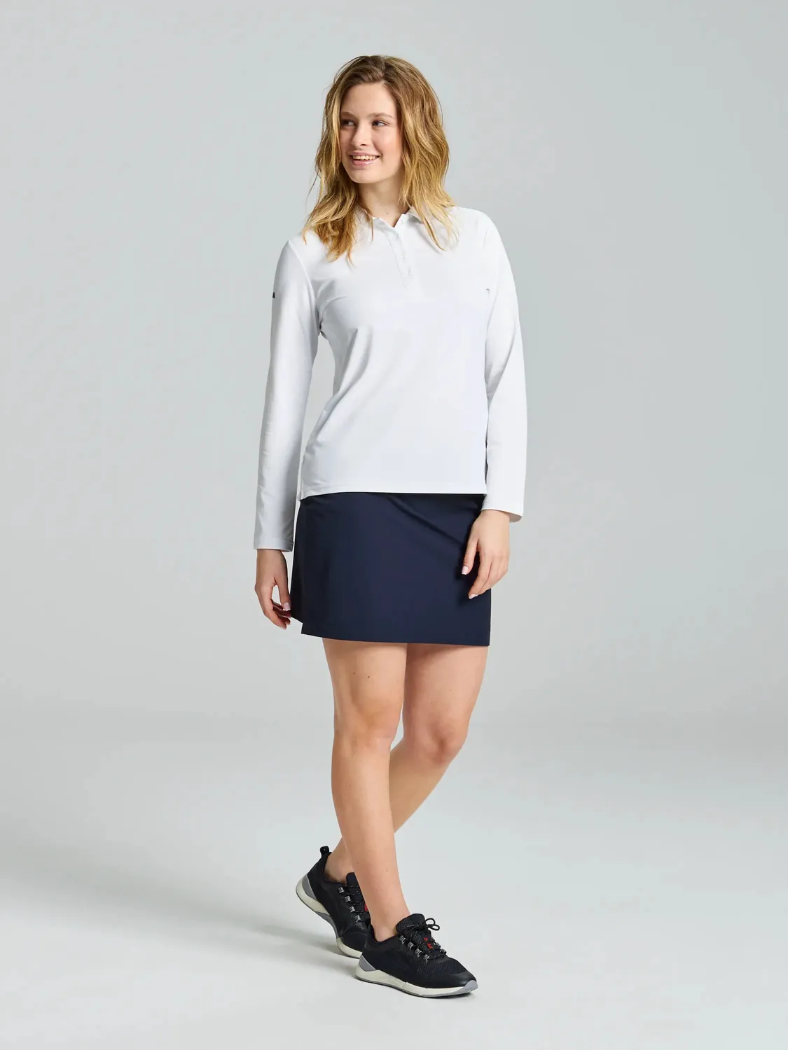 Slam Tech WS Tech Pique Polo LS poloskjorte dame UV 50+