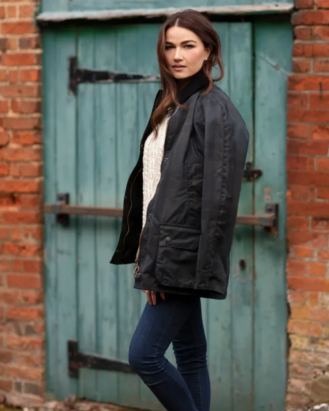 John Partridge Landowner Ladies Landowner Wax Walking Jacket voksjakke Dundee Check