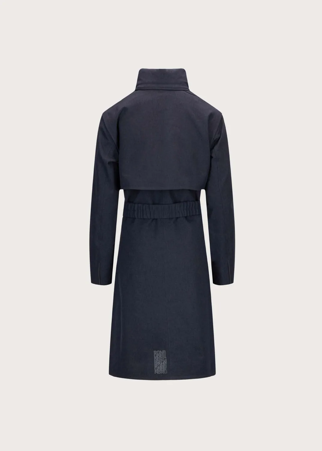 Brgn Skyet Coat kåpe mørk marine smal passform