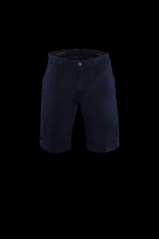 Moorer ALICUDI-SEC bermudashorts navy, silke og bomull