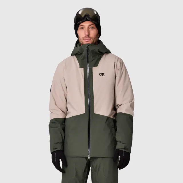 Outdoor Research Snowcrew Men's Snowcrew Jacket skijakke Dark Laurel/Pro Khaki