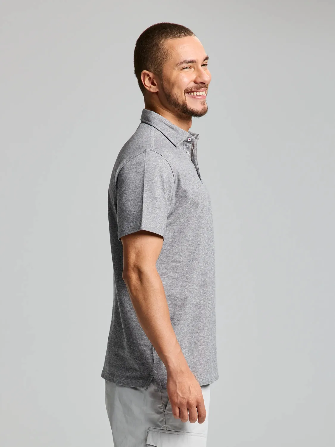 Slam Heba SS poloskjorte Dark Navy bomullspiqué