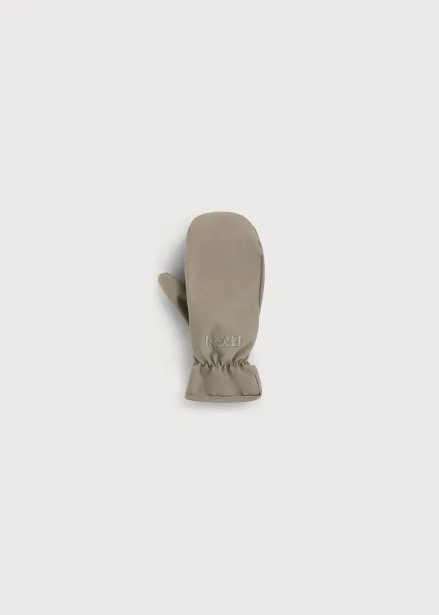 Brgn Mittens votter Taupe vanntette fleecefôret