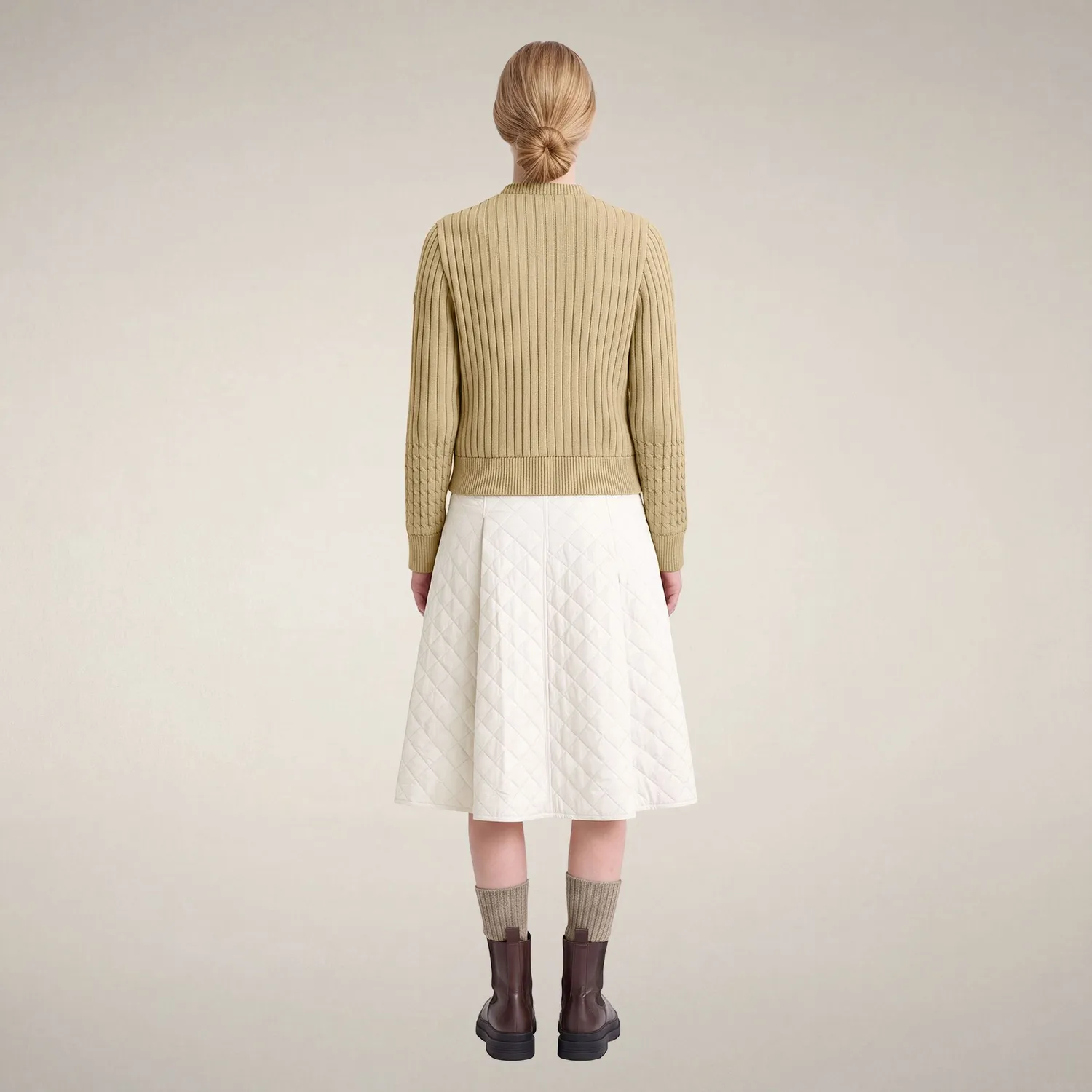 Save The Duck Zelinda hybridjakke dame Stone Beige dyrevennlig
