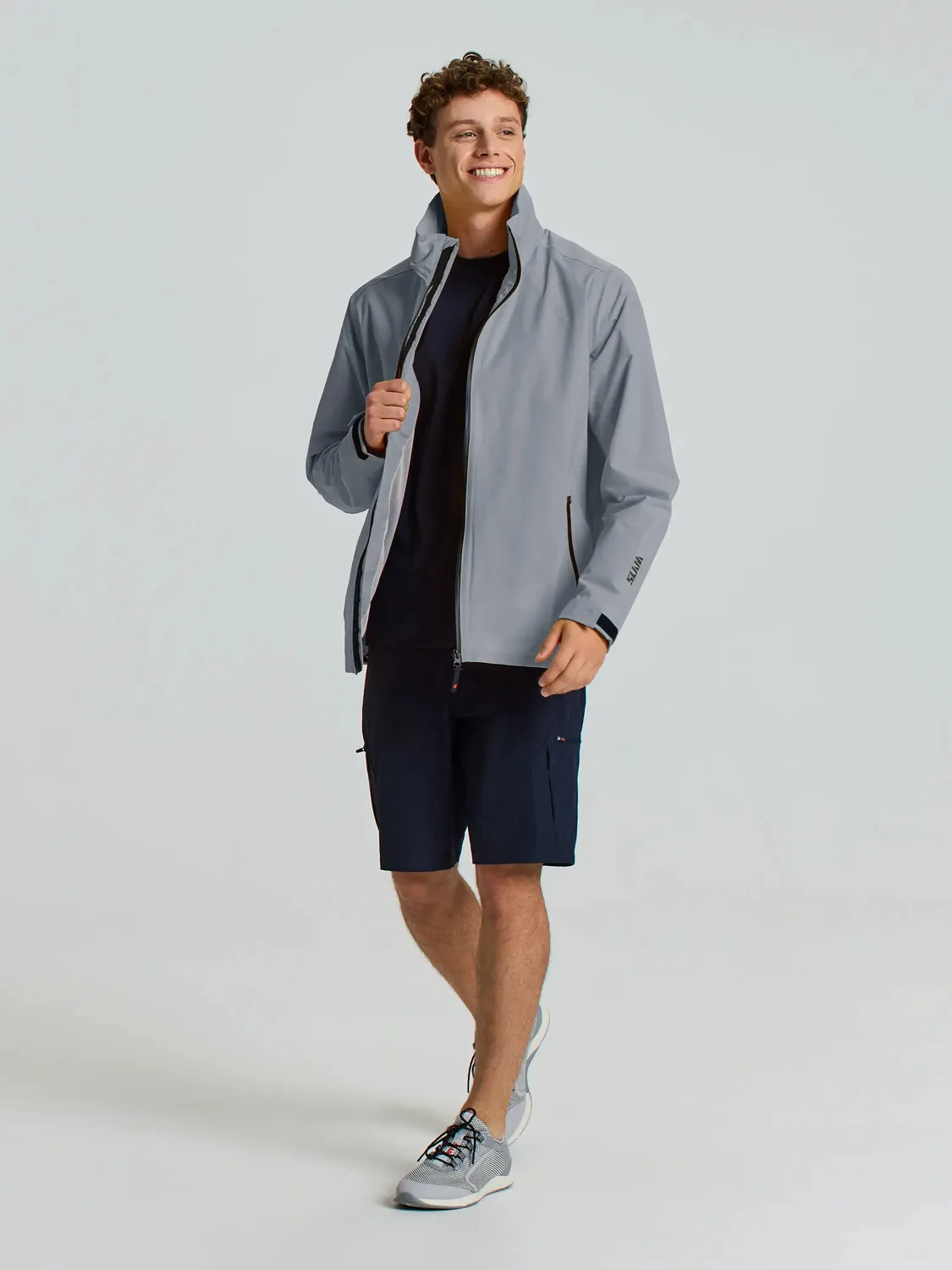 Slam Crew Hooded Jacket 2.0 seiljakke mørk marineblå vanntett