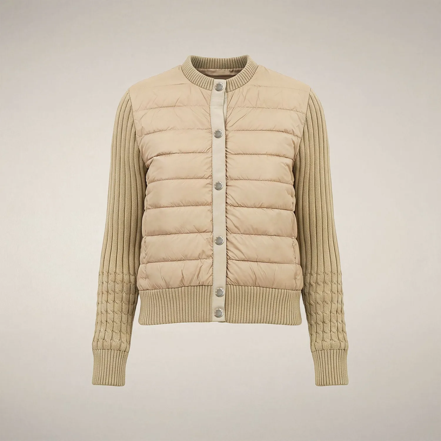 Save The Duck Zelinda hybridjakke dame Stone Beige dyrevennlig