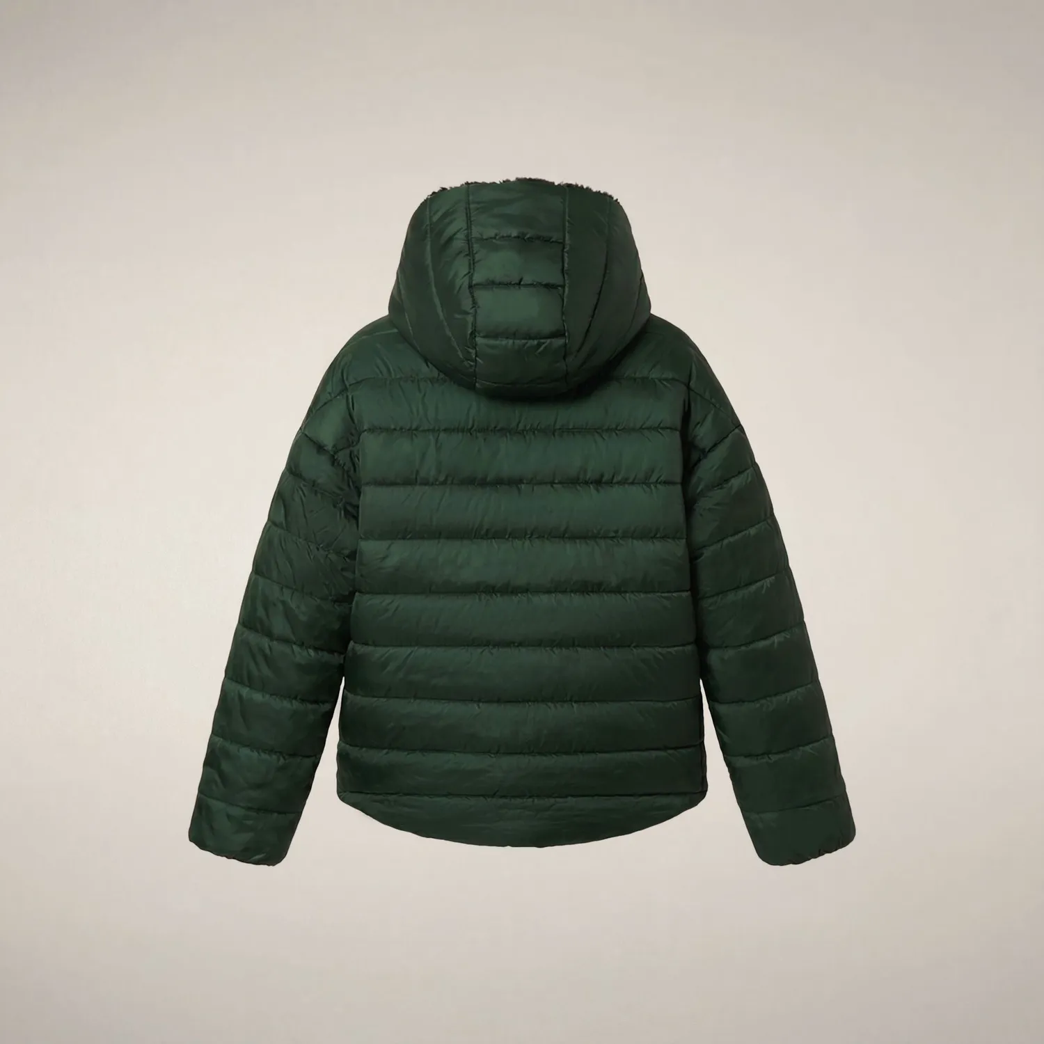 Save The Duck Akiko vendbar jakke jente Nori Green fuskepels