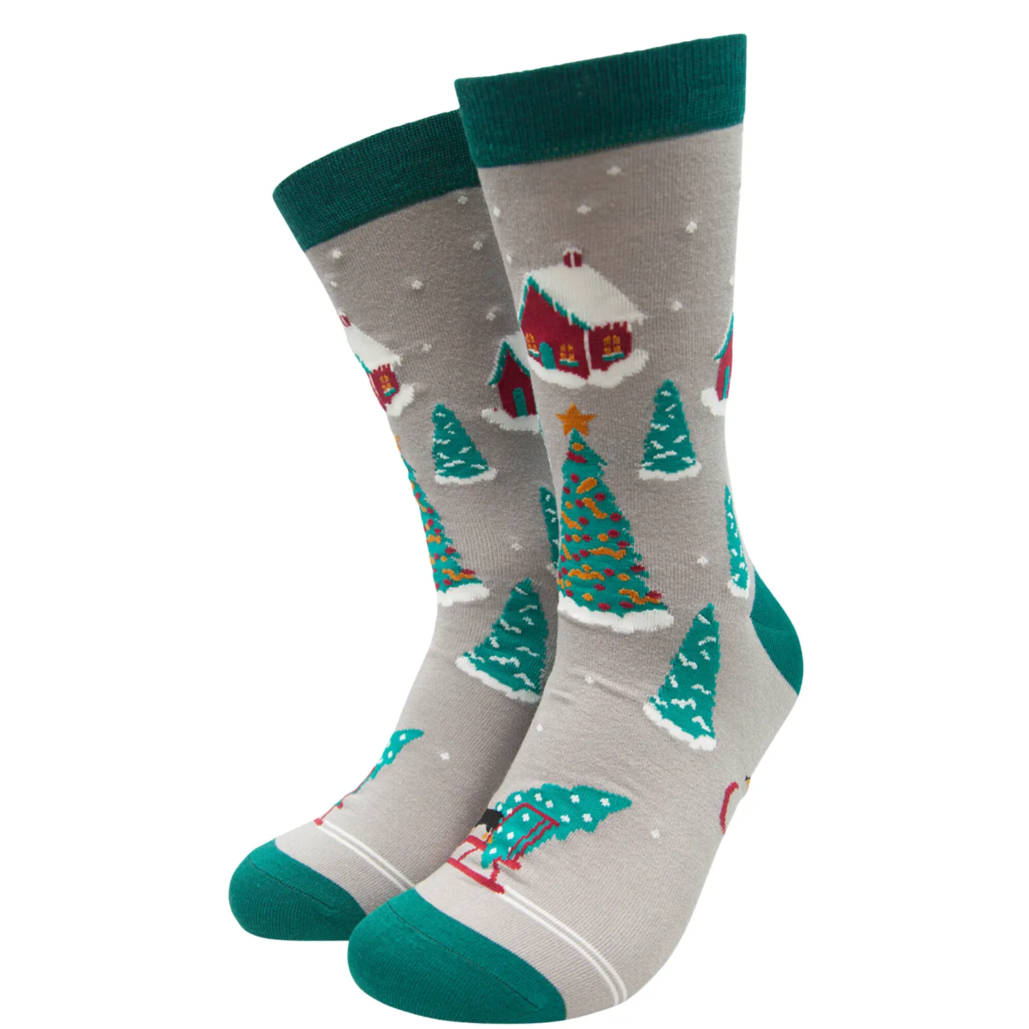 John Partridge Sock Gift Box Christmas Village sokker 3 par bambus