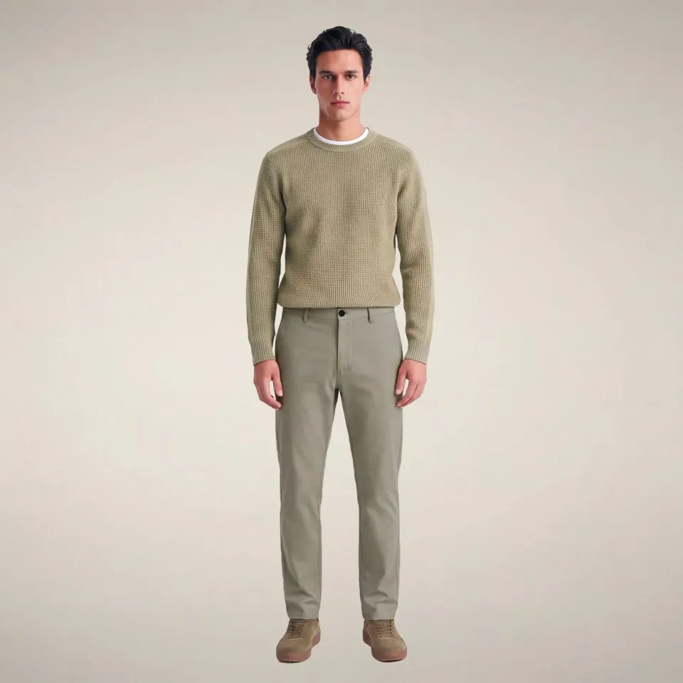 Save The Duck Steve L.32 chinos herre Rainy Beige slim fit
