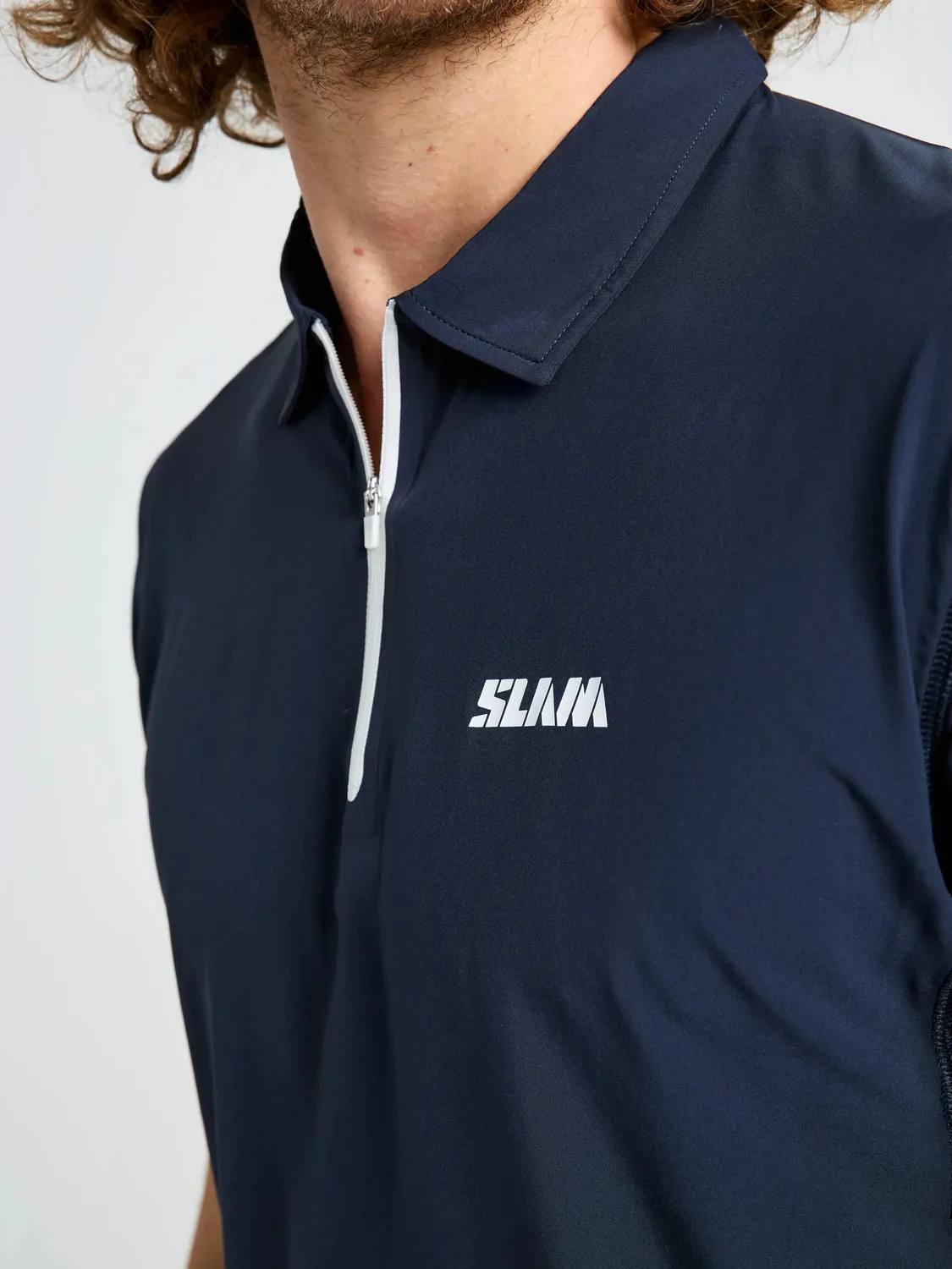 Slam One Design OD Tech Polo SS poloskjorte Dark Navy UPF 50+