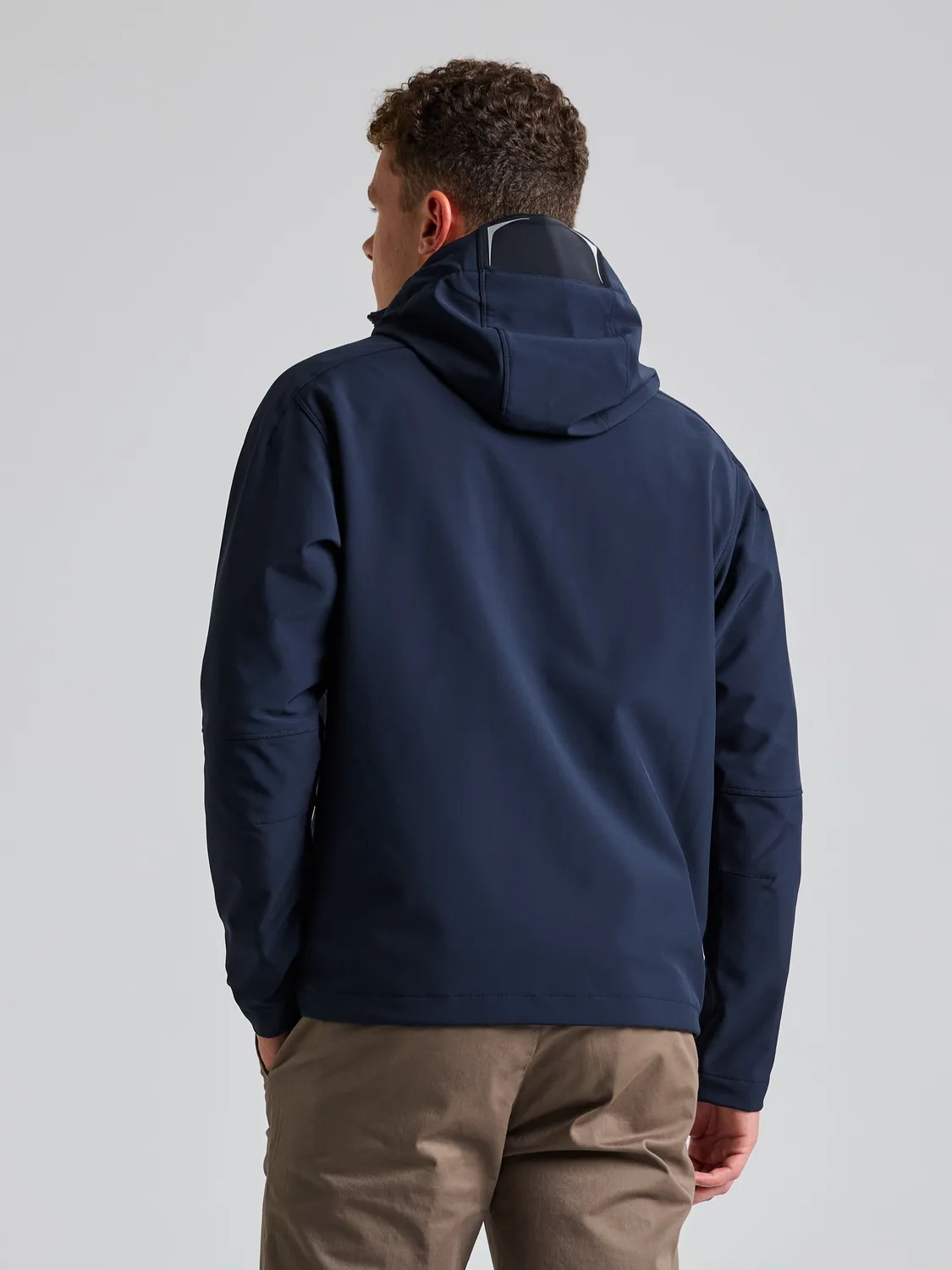 Slam Softshell Hoodie softshelljakke Dark Navy/Aluminium fleece