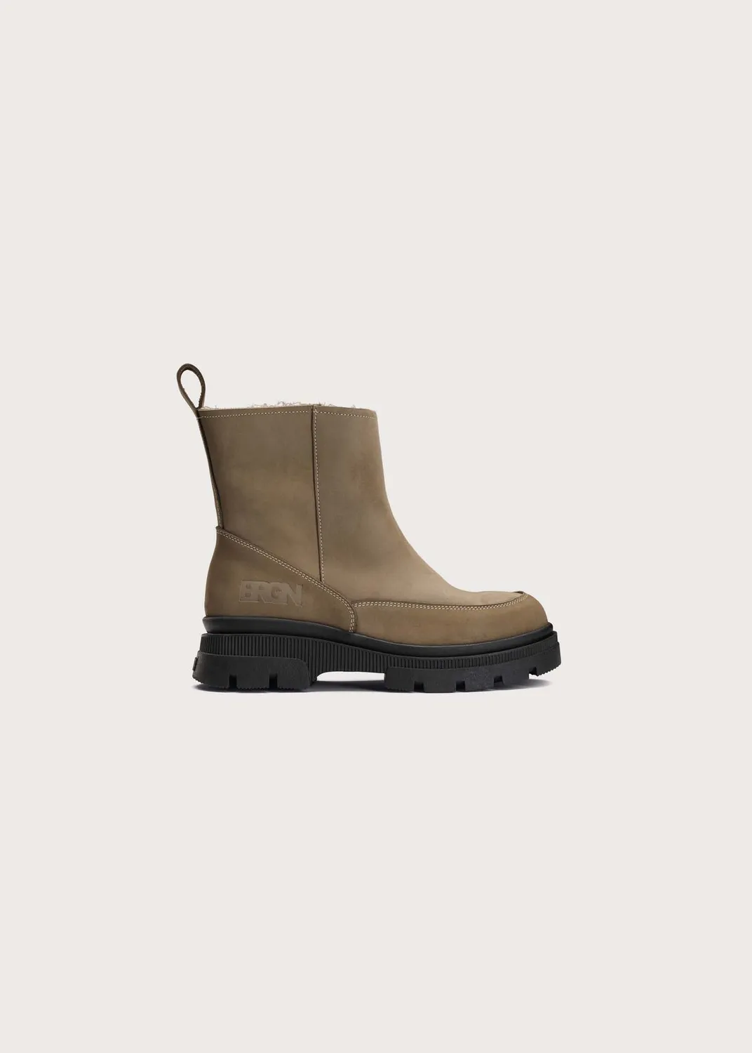 Brgn Pile Slip-in Boots støvletter Camel 36–45 teddyfôr