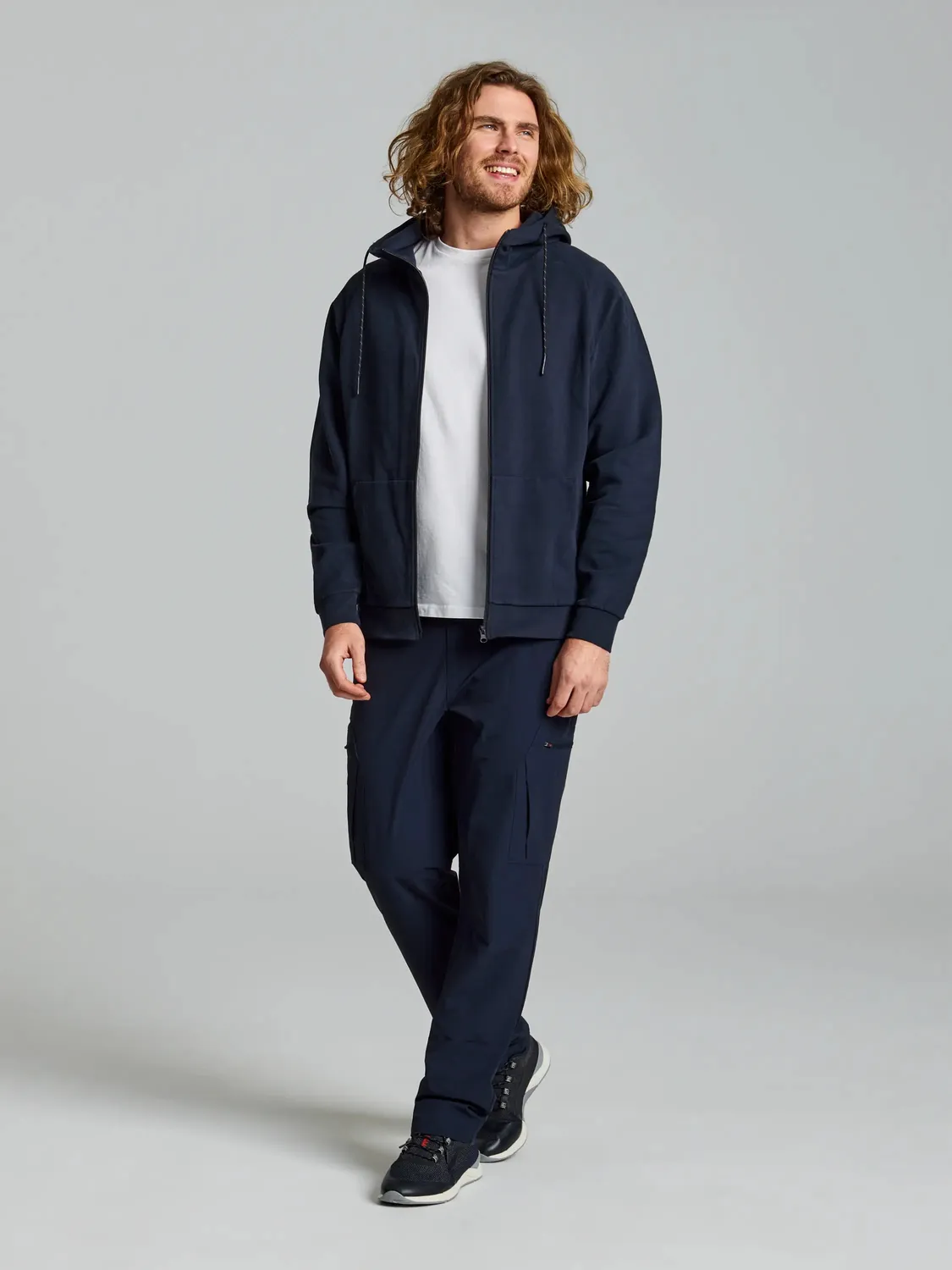 Slam Deck FZ Hoodie hettegenser herre Dark Navy