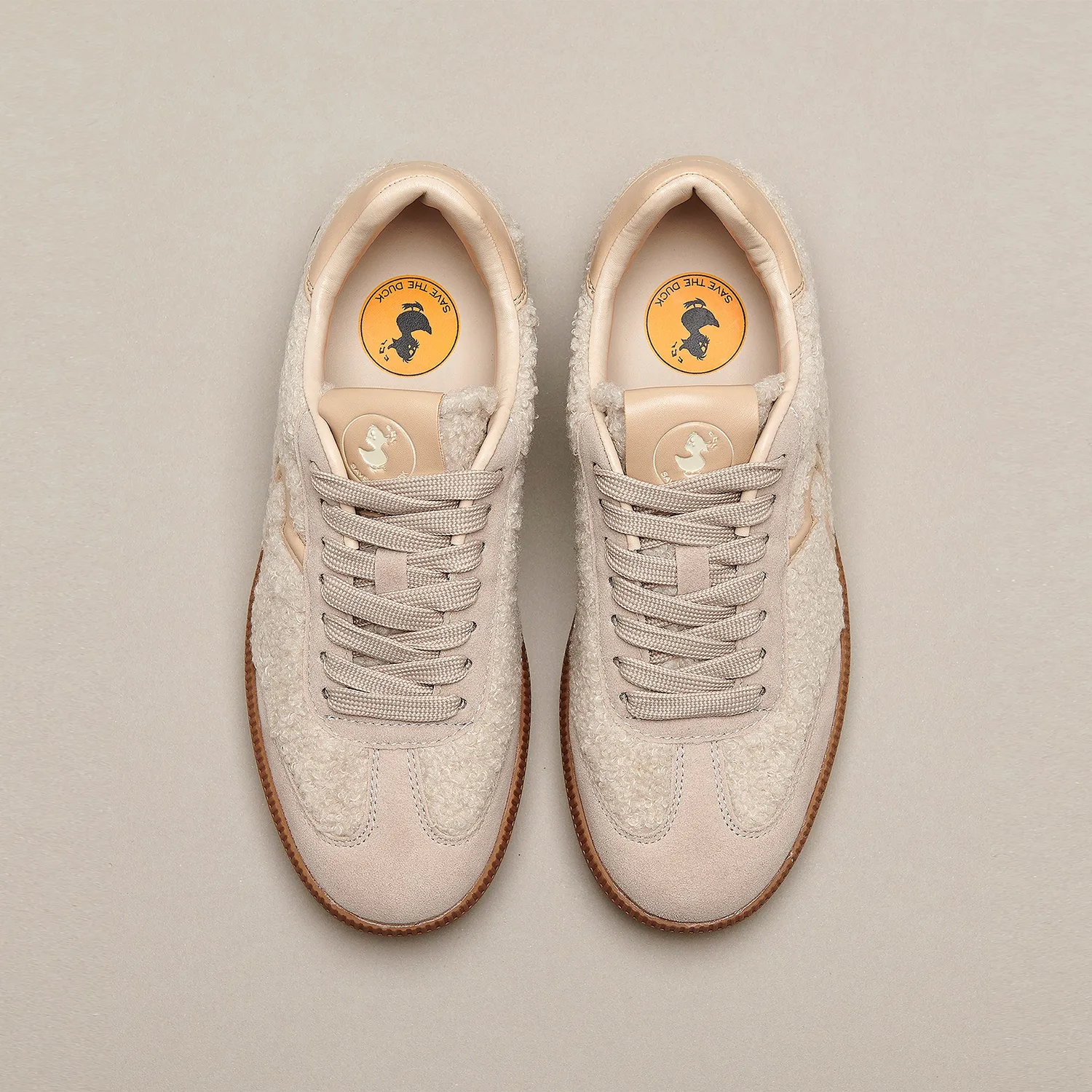 Save The Duck Gaia sneakers dame beige 35–41 teddy