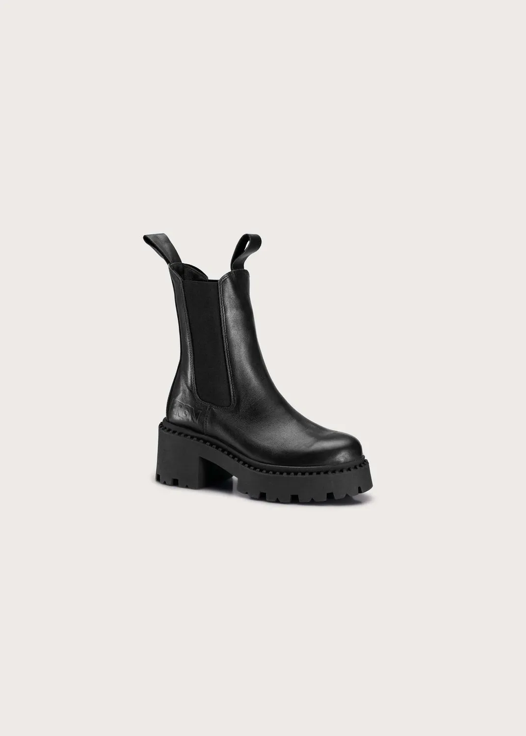 Brgn Heel Chelsea Boot støvletter sort med 5,5 cm hæl